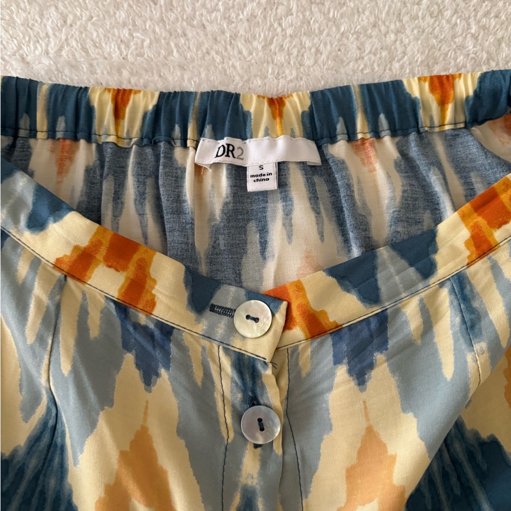 DR2 Multicolor Geometric Midi Skirt Size Small - Picture 5 of 11